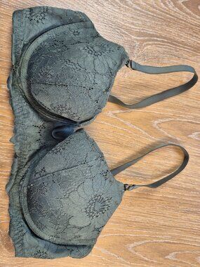 Aerie Lace bra Sage Plus 38B Push Up floral Cottage Core Bohemian Romantic